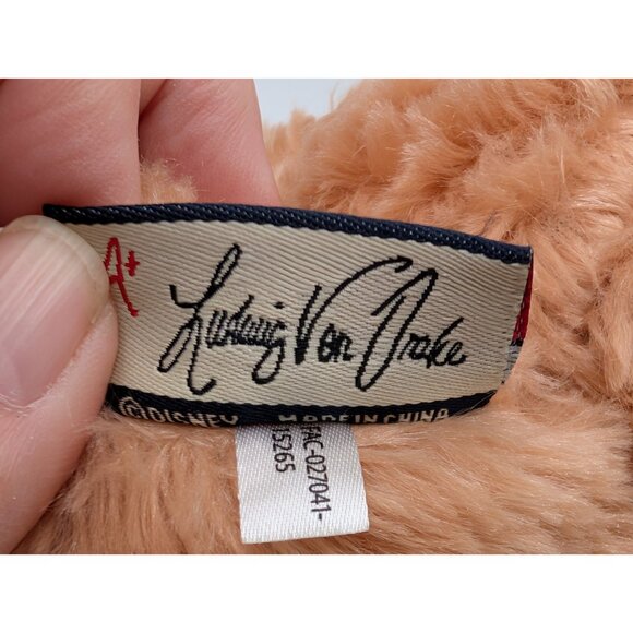 Disney Unibearsity Bear Plush Ludwig Von Drake 11 Inch Stuffed Animal Toy - Picture 10 of 11